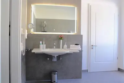 Ein Badezimmer in der Unterkunft Logierhaus Friedrich WE 01 - 