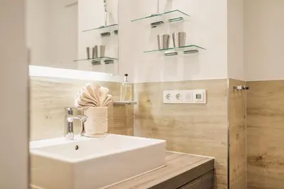 Ein Badezimmer in der Unterkunft Logierhaus Friedrich WE 2 - 