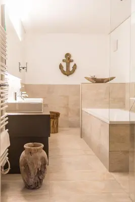 Ein Badezimmer in der Unterkunft Logierhaus Friedrich WE 7 - 