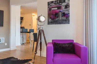 Ein Sitzbereich in der Unterkunft Logierhaus Friedrich WE 7 - 