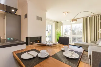 Ein Sitzbereich in der Unterkunft Logierhaus Friedrich WE 9 - 