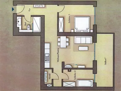 Grundriss der Unterkunft Logierhaus Friedrich WE 10 - 