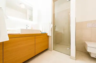 Ein Badezimmer in der Unterkunft Logierhaus Friedrich WE 11 - 