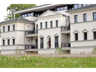 Das Gebäude in dem sich die Ferienwohnung befindet