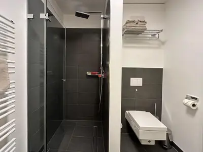 Ein Badezimmer in der Unterkunft Logierhaus Friedrich WE 12 - 