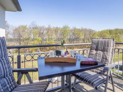 Ein Balkon oder eine Terrasse in der Unterkunft Logierhaus Friedrich WE 16 - 