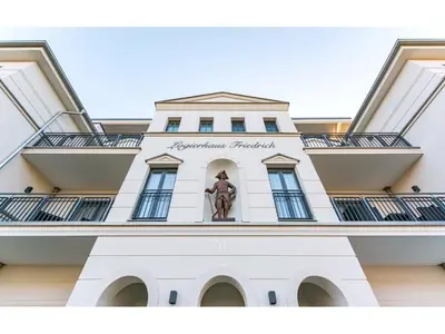 Ein Balkon oder eine Terrasse in der Unterkunft Logierhaus Friedrich WE 17 - 