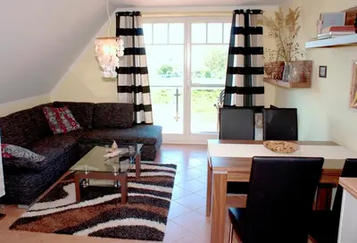 Ein Sitzbereich in der Unterkunft Mühlenstrasse 19 - Wohnung 3