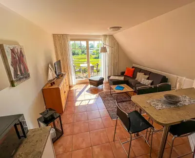 Ein Sitzbereich in der Unterkunft Mühlenstrasse 19 - Wohnung 4