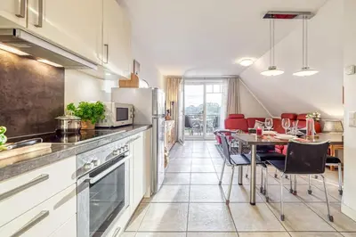 Küche/Küchenzeile in der Unterkunft Mühlenstrasse 23 - Wohnung Boddenstern