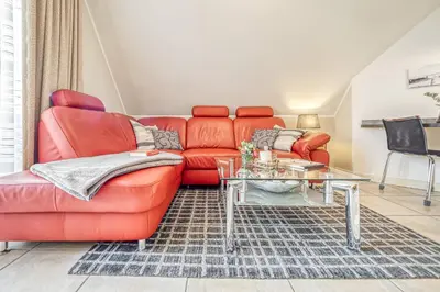 Ein Sitzbereich in der Unterkunft Mühlenstrasse 23 - Wohnung Boddenstern