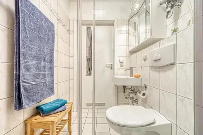 Ein Badezimmer in der Unterkunft Residenz am Strand Backfisch - Wohnung 5-66