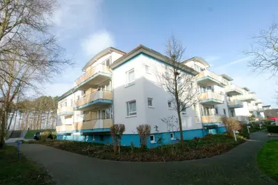 Das Gebäude in dem sich die Ferienwohnung befindet