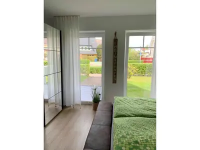 Ein Sitzbereich in der Unterkunft Parkresidenz am Hafen Wohnung HF 11 - MeerZeit
