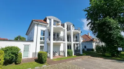 Das Gebäude in dem sich die Ferienwohnung befindet