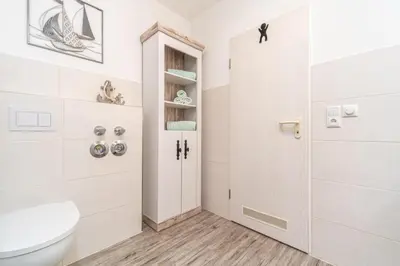 Ein Badezimmer in der Unterkunft Parkresidenz am Hafen - 