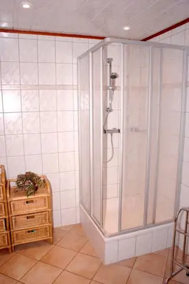 Ein Badezimmer in der Unterkunft Parkresidenz am Hafen Wohnung HF 31