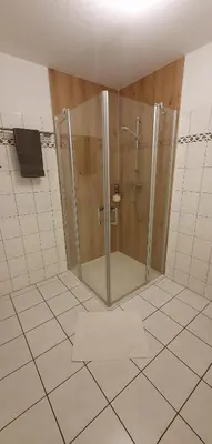 Ein Badezimmer in der Unterkunft Parkresidenz am Hafen Wohnung HF 32