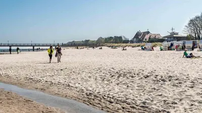 Ein Strand an oder in der Nähe der Ferienwohnung