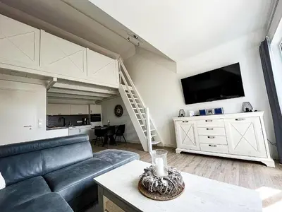 TV/Unterhaltungsangebot in der Unterkunft Residenz am Strand Wohnung 1-21
