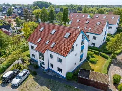 Das Gebäude in dem sich die Ferienwohnung befindet