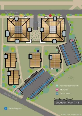 Grundriss der Unterkunft Residenz am Strand Wohnung 2-40