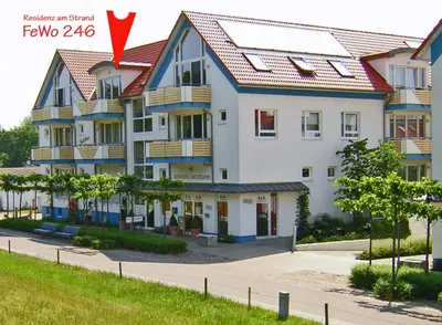 Das Gebäude in dem sich die Ferienwohnung befindet