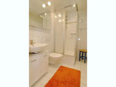 Ein Badezimmer in der Unterkunft Residenz am Strand Wohnung 3-54