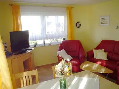 TV/Unterhaltungsangebot in der Unterkunft Residenz am Strand Wohnung 4-56