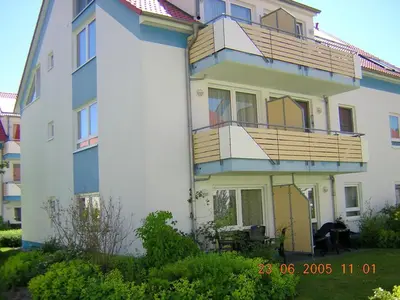 Das Gebäude in dem sich die Ferienwohnung befindet