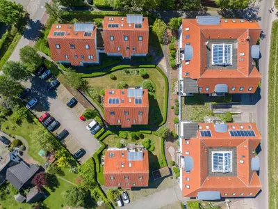 Das Gebäude in dem sich die Ferienwohnung befindet