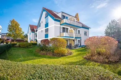 Ein Garten an der Unterkunft Residenz am Strand Wohnung 4-61