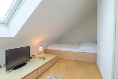 TV/Unterhaltungsangebot in der Unterkunft Residenz am Strand Wohnung 6-82