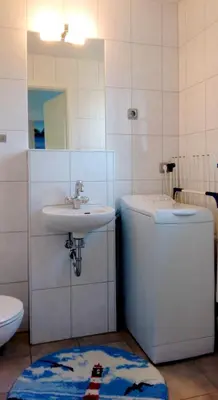 Ein Badezimmer in der Unterkunft Rosenberg-Siedlung 21