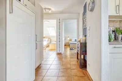 Küche/Küchenzeile in der Unterkunft Residenz am Strand Seeschwalbe - Wohnung 4-62
