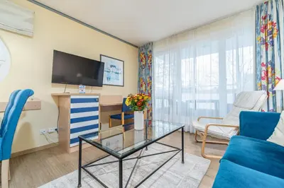 TV/Unterhaltungsangebot in der Unterkunft Villa Kurpark - Wohnung 512