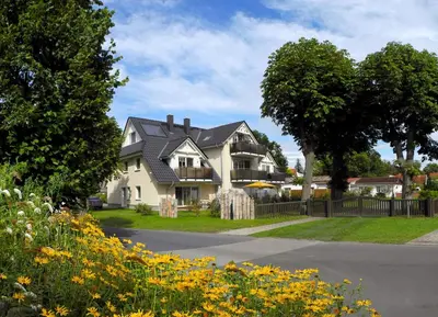 Das Gebäude in dem sich die Ferienwohnung befindet