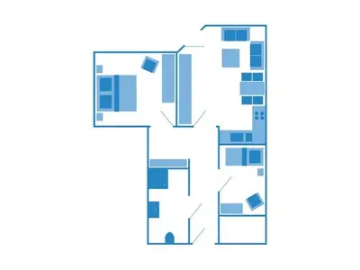 Grundriss der Unterkunft Zur Hanse Wohnung 1 1