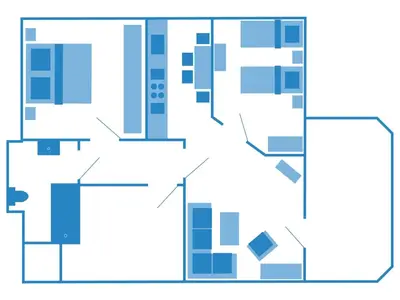 Grundriss der Unterkunft Zur Hanse Wohnung 2 4