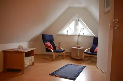 Ein Sitzbereich in der Unterkunft Zur Hanse Wohnung 4 3 - Zur Hanse Süd