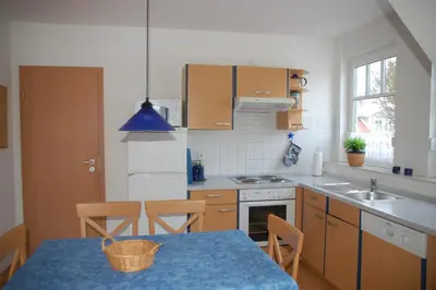 Küche/Küchenzeile in der Unterkunft Zur Hanse Wohnung 4 3 - Zur Hanse Süd