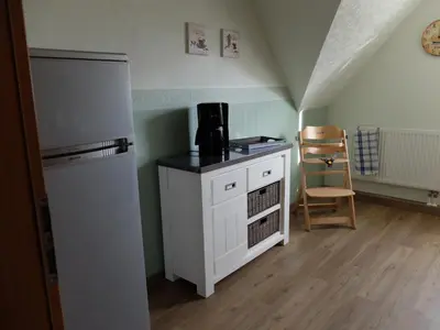 Küche/Küchenzeile in der Unterkunft Zur Hanse Wohnung 4 5 - Zur Hanse West