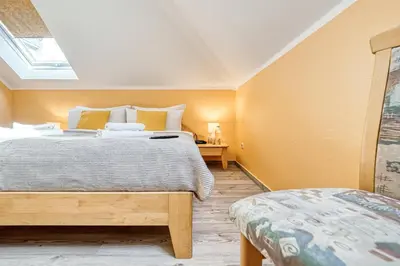 Ein Bett oder Betten in einem Zimmer der Unterkunft Parkresidenz am Hafen Wohnung HF 34
