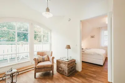 Ein Bett oder Betten in einem Zimmer der Unterkunft Pinne
