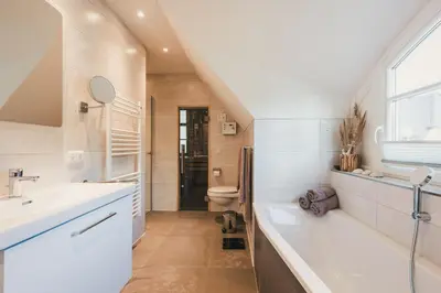 Ein Badezimmer in der Unterkunft Pinne
