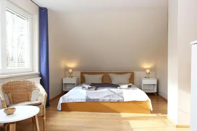 Ein Bett oder Betten in einem Zimmer der Unterkunft Achtern-Stems 2