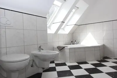 Ein Badezimmer in der Unterkunft Vallmo