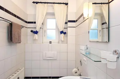 Ein Badezimmer in der Unterkunft 2 Weidenhof