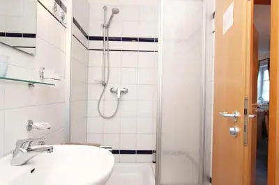 Ein Badezimmer in der Unterkunft 2 Weidenhof