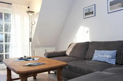 Ein Sitzbereich in der Unterkunft 6 Weidenhof